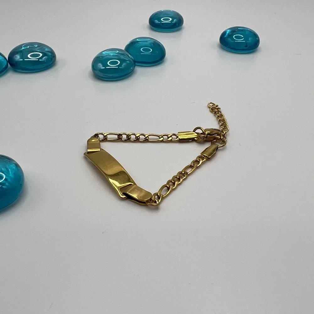 🆕 Baby / Toddler Bracelet 18k Gold Plated Anti Allergy / Tarnish Free /N… - Picture 3 of 14